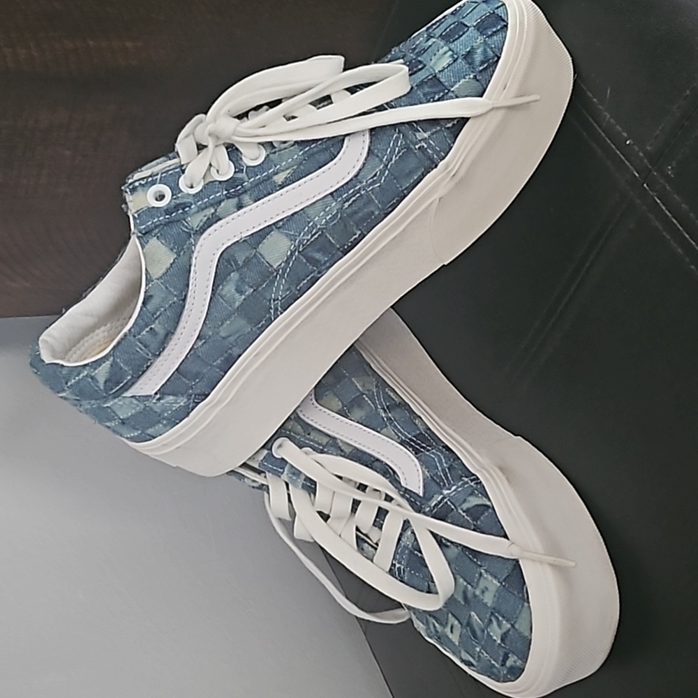 Van OldSkool Threded Denim Shoe